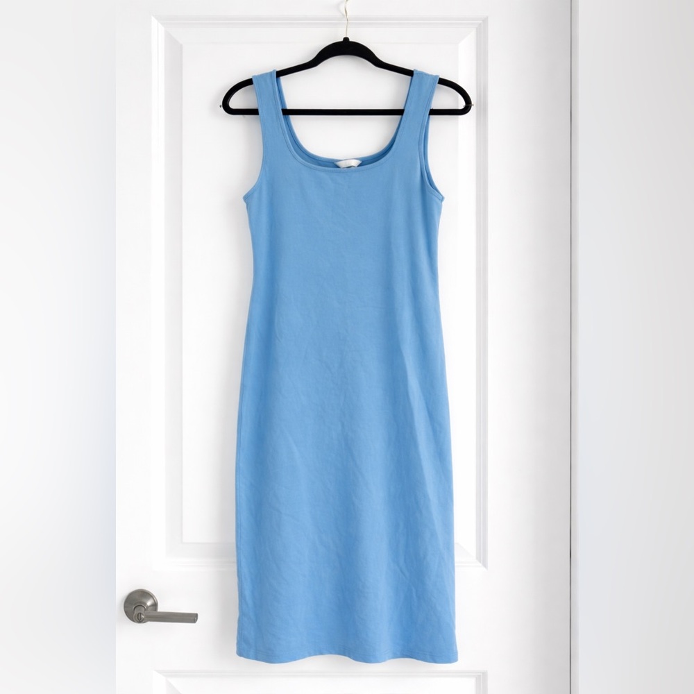 H&M Light Blue Tank Midi Dress